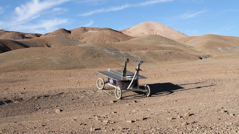NASA rover in the Atacama Desert