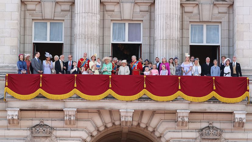 trooping the color, royal family