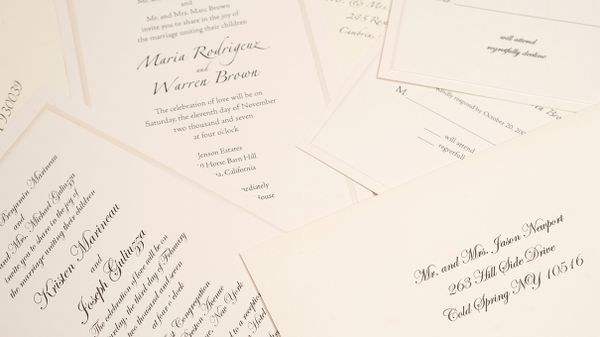 wedding invitations