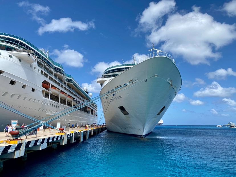 Berth of Cruise Ship at Dock