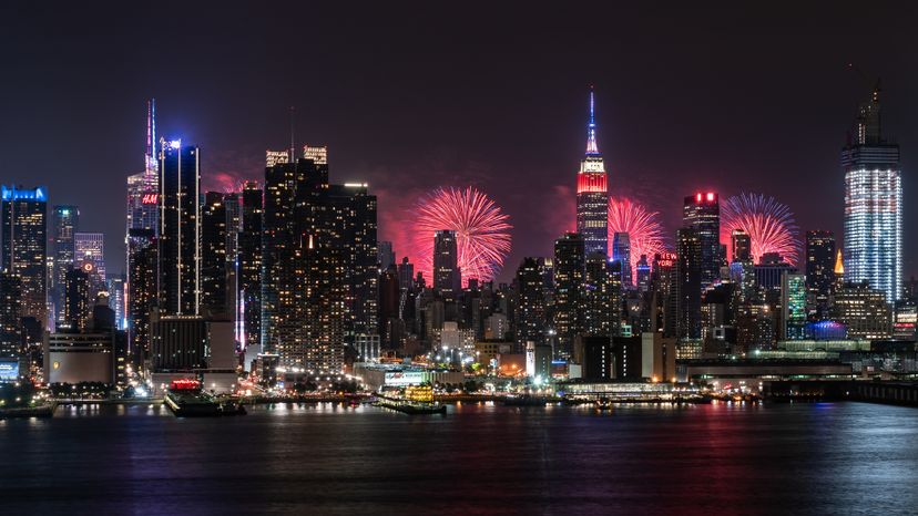 Midtown Manhattan Fireworks - New York