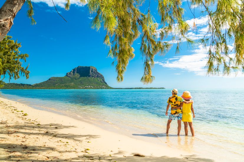 Couple in Mauritius