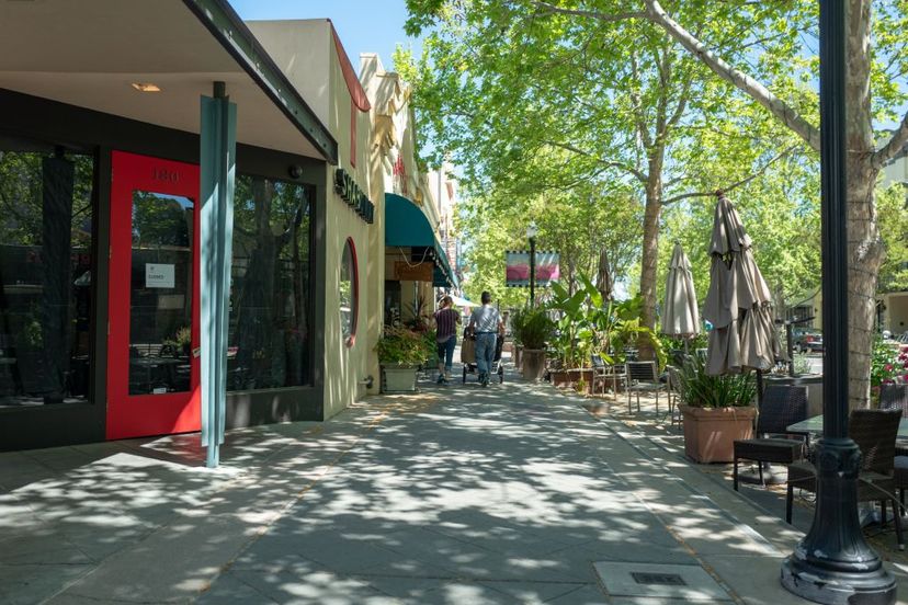 Castro Street in the Silicon Valley, Mountain View, California.