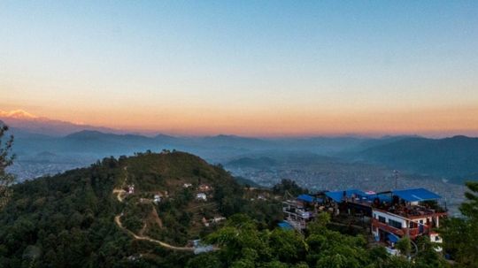 How to get to Pokhara World Peace Pagoda for Sunset...the hard way