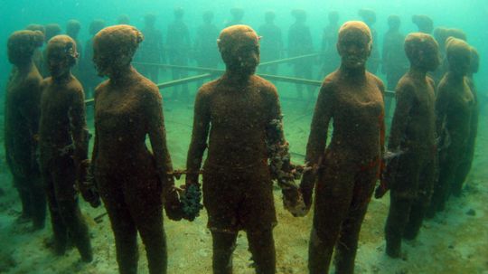 A Haunting Underwater Sculpture Garden in Grenada