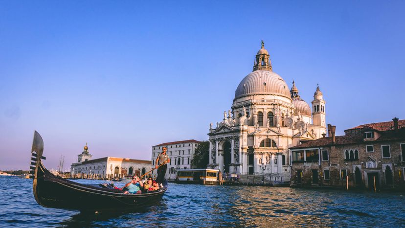 Venice Italy with Gondola Boat