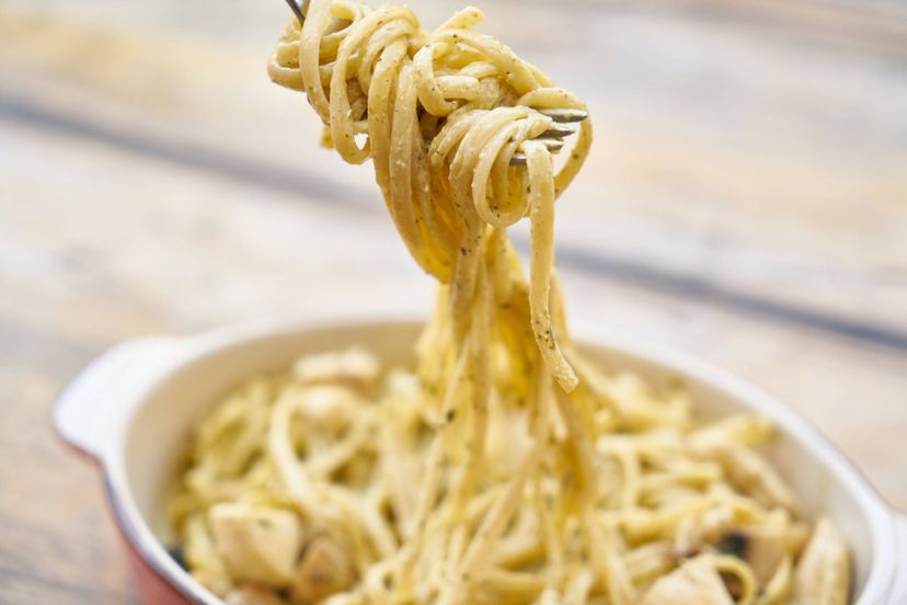 Italian Pasta on Fork