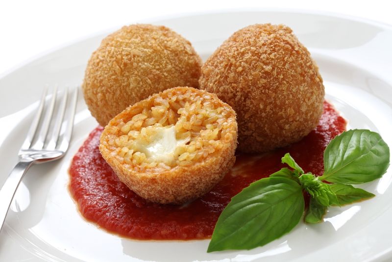 italian food Mozzarella balls