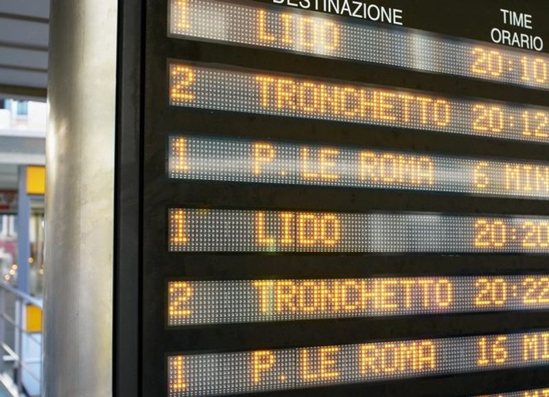 rome bus sign
