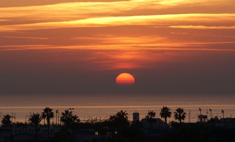 cyprus fall sunset