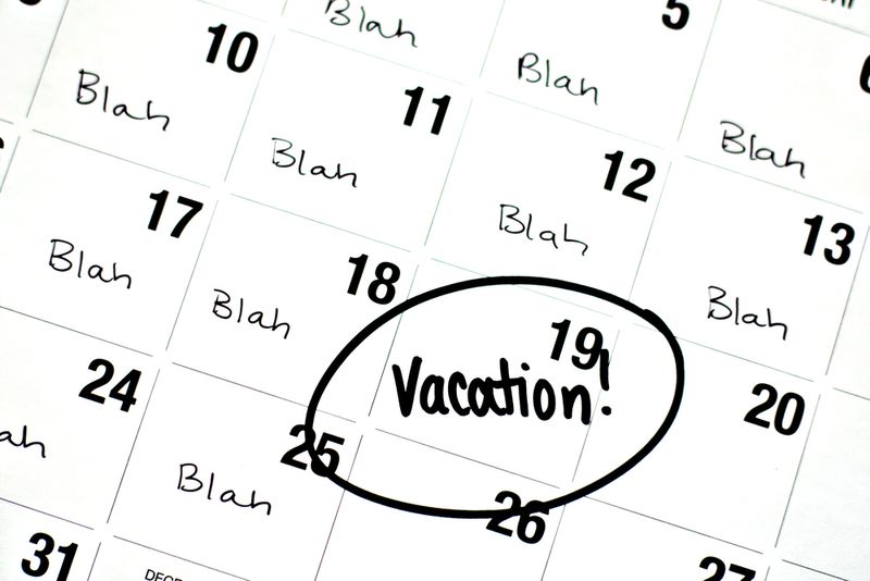 vacation calendar