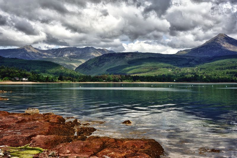 Scenery of the Isles of Arran in Scotland