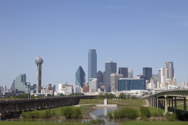 A View of the Skyline of Dallas, Texas, USA