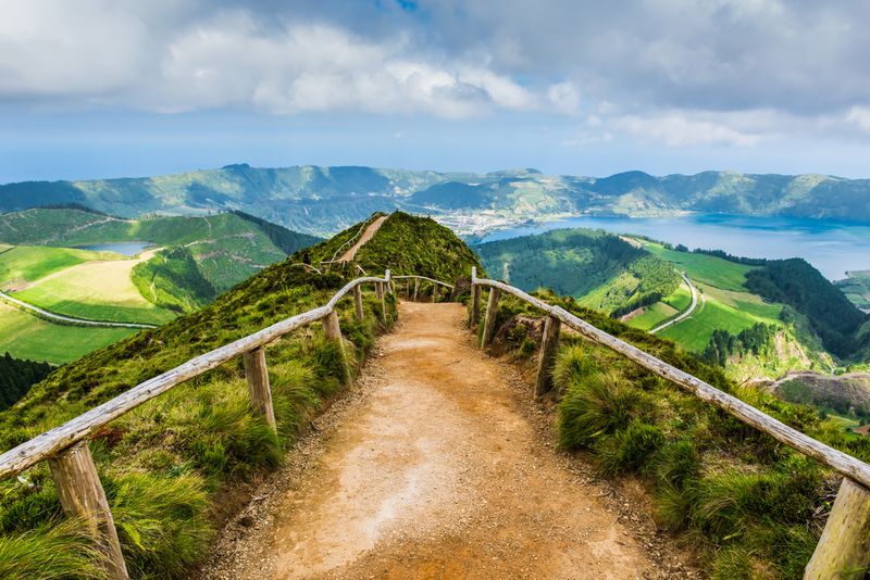 The lakes of Sete Cidades, Azores, Portugal