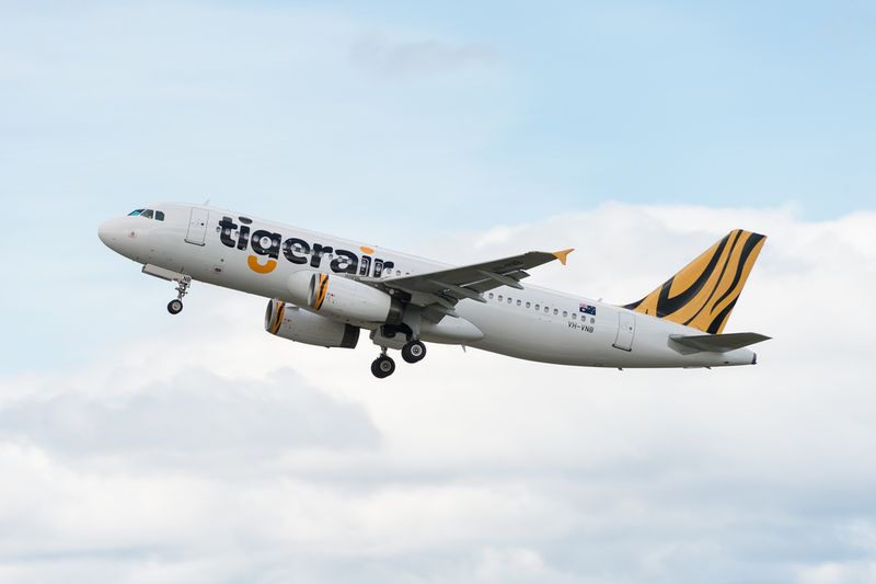 Tigerair Plane in flight