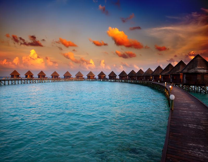Maldives sunset