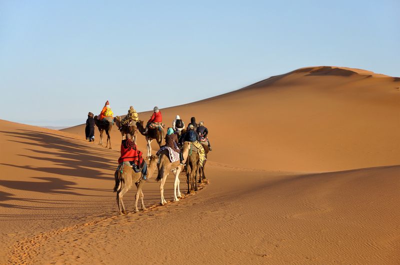 Camel Trek in Sahara, Morocco