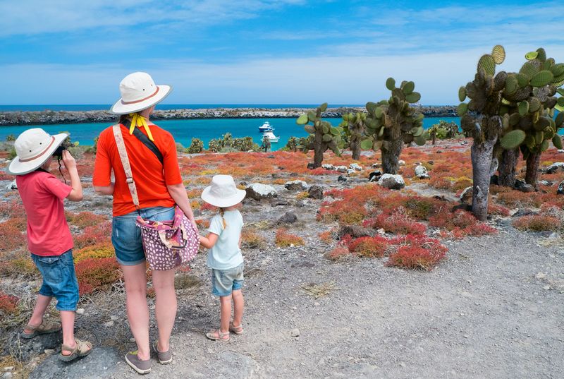 Family at Galapagos