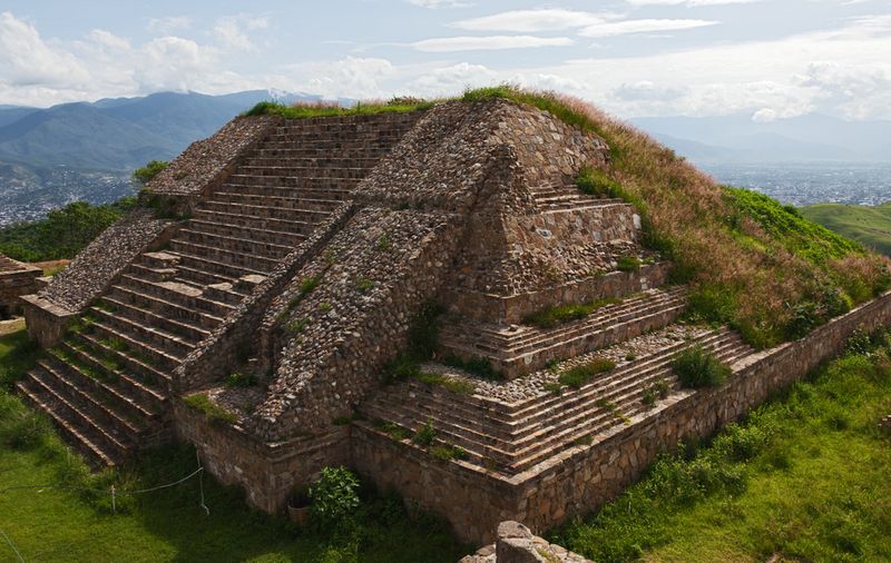 Ruins of Monte Alban Oaxaca Mexico