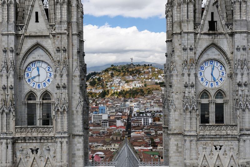 UNESCO old town in Quito Ecuador