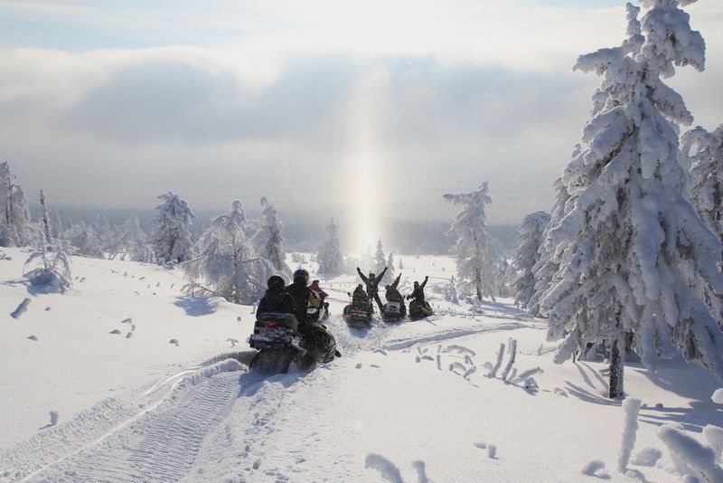 Snowmobiling