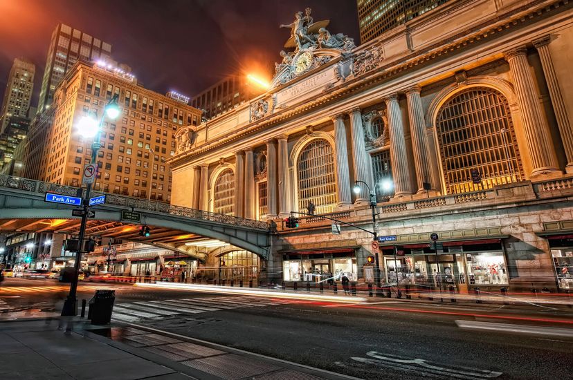 &nbsp;New York at night