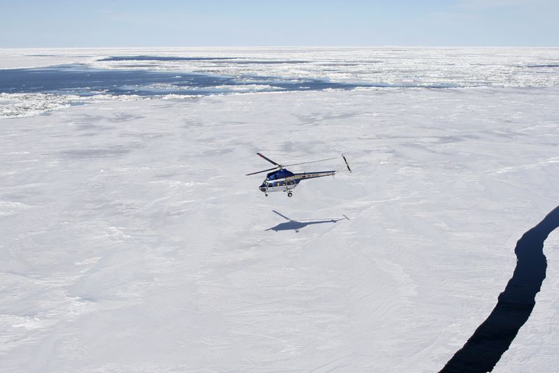 Antarctica helicopter