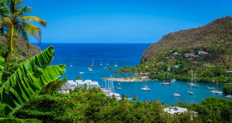 St. Lucia Waterview with Boats