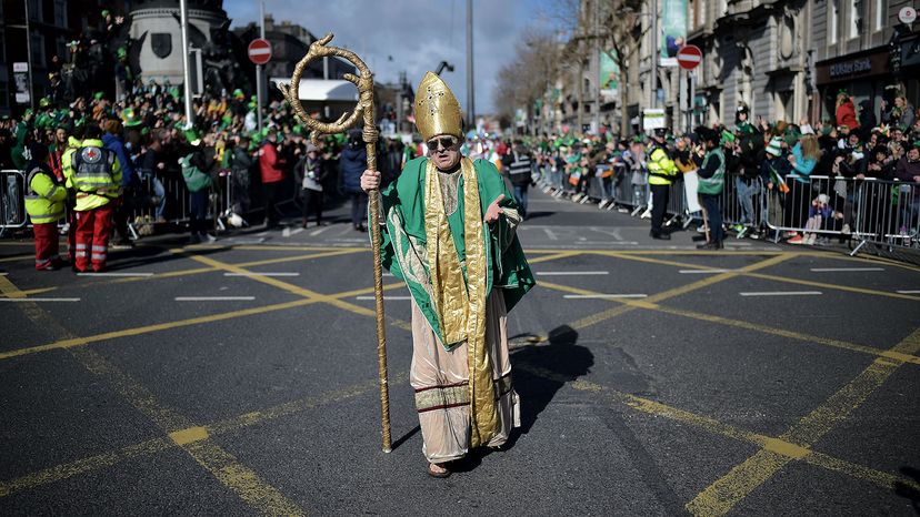 actor playing the part of St. Patrick