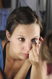 Applying makeup becomes easy with a large mirror, bright lighting and a little practice.