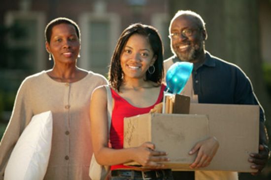 What are the stages of empty nest syndrome?