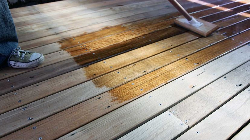 staining deck