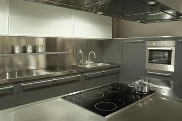 stainless steel kitchen