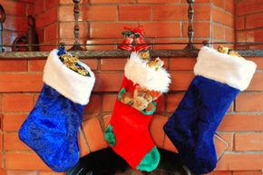 Decorating and hanging stockings is one Christmas tradition you can do with the whole family. See more Christmas pictures.