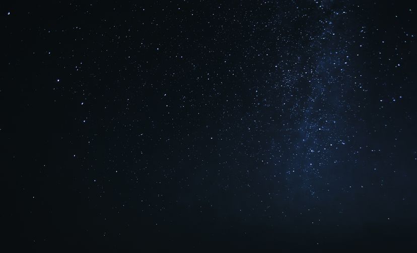 Starfield at night