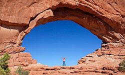 The West Window at Arches National Park in Utah. 