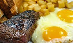 steak and eggs