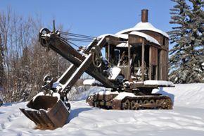 modern steam shovel