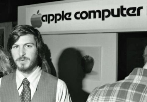 steve jobs, at west coast computer faire, 1977