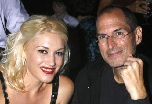 Steve Jobs and and Gwen Stefani attend the 2008 Spirit Of Life Award Dinner