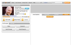 Stickam member profile