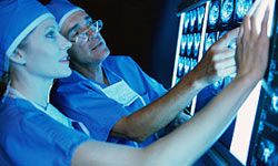 doctors reviewing X-rays