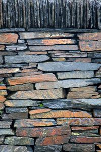 wall made of slate