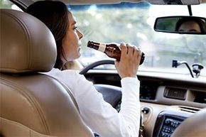 driving with beer