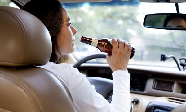 driving with beer