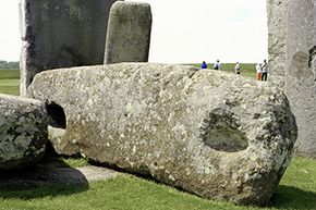 This lintel stone shows how Stonehenge's builders attached it to its neighbors.