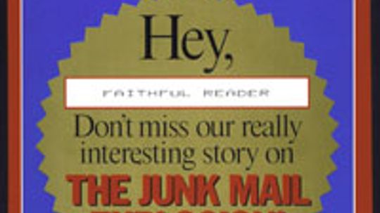 Can I stop getting junk mail?