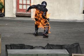 Being set on fire is one of the most dangerous things a stuntman can do.