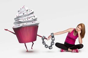 handcuffed to cupcake