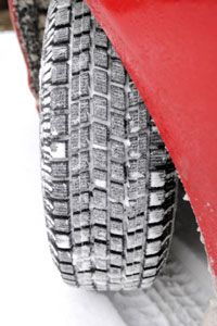 Snow tires are heavy. When winter's over, swap them for lighter all-season tires.